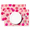 Bloemen - Patroon - Roze Placemat vinyl groot -zzsfeer2_Kitchenyeah-website