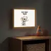 Olifant - Volg je dromen - Quote - Dier Light Box met batterij (Wandlamp kind) middel -sfeer5_kind