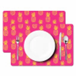 Ananas - Trendy - Roze Placemat vinyl groot 368 -zzsfeer2_Kitchenyeah-website