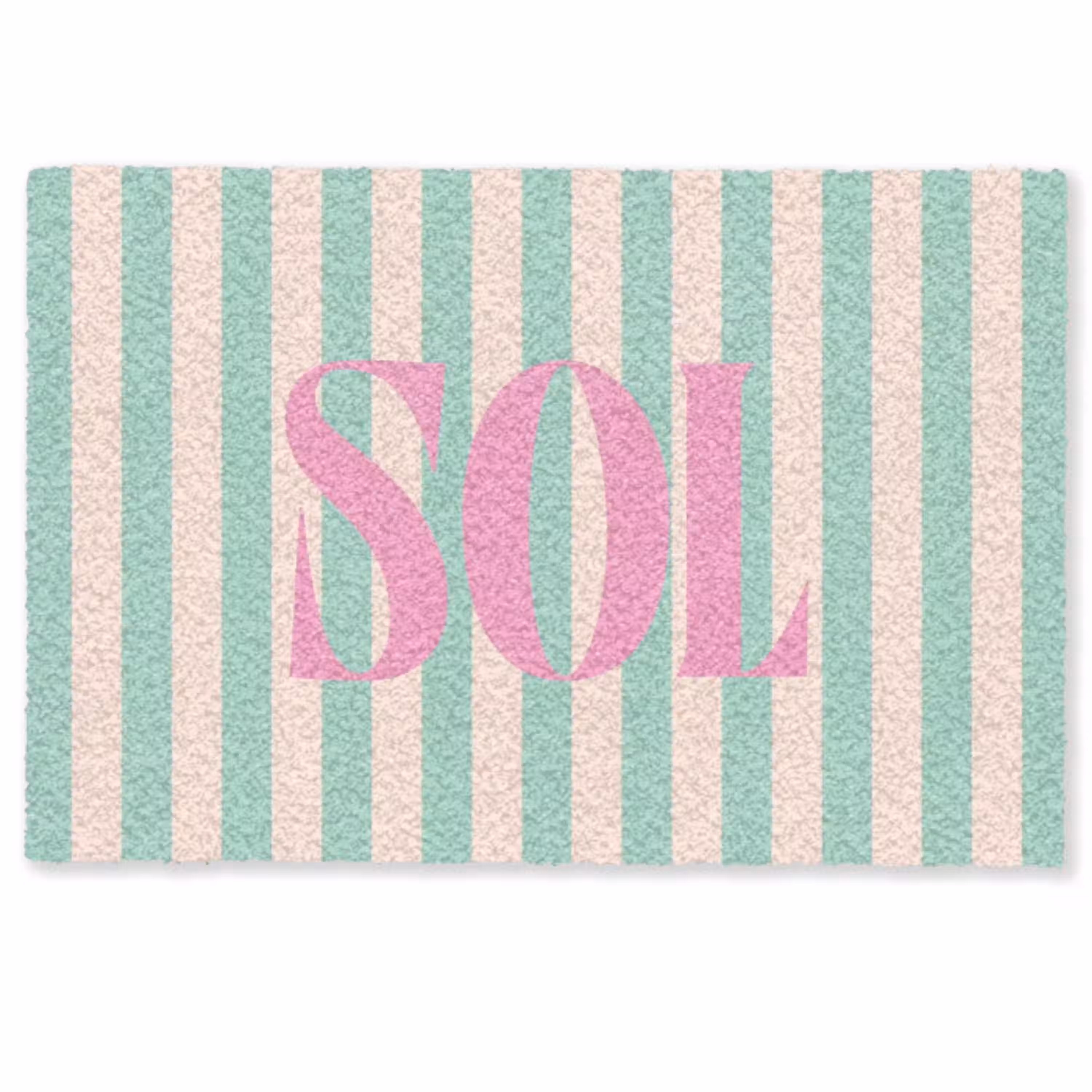 Roze - Groen - Strepen - Sol Deurmat klein -zkaufland3d