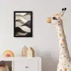 Golven - Abstract - Beige fotolijst zwart zonder passe partout klein -usfeer4_kinderkamer
