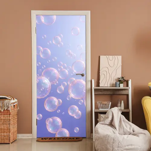 Pastel - Bubbels - Dromerig deurposter klein -sfeer1
