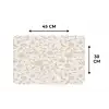 Sierlijk - Bloemen - Beige Placemat vinyl groot 368 -specs