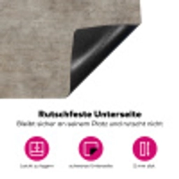 Retro - Beton - Patroon Inductie beschermer vinyl 3mm klein 276 -zzzzzzz-lf-onderkant