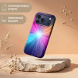 Abstract - Light - Burst - Modern - Colorful Toughcase MagSafe Apple iPhone 17 Pro Max klein -USP_RandenV_NL