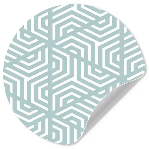 Design - Geometrie - Patroon - Driehoek Wandcirkel behangsticker klein 186 -3d