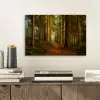Bos - Natuur - Bomen - Landschap - Bladeren aluminium wit klein -sfeer1