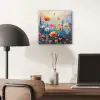 Bloemen - Natuur - Waterverf - Kunst aluminium wit klein -sfeer5