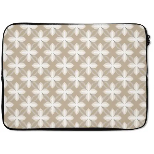 Patroon - Symmetrisch - Beige laptophoes neopreen klein 279 -zkaufland3dotto
