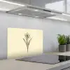 Zwart - Narcis - Illustratie keuken achterwand spatscherm klein -3d_schuin
