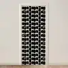 Modern - Patroon - Zwart deurposter klein 289 -3d_beige