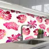 Bloemen - Roze - Patroon keuken achterwand 2 middel 871 -3d_schuin