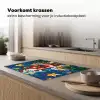 Kerstman - Glas - Kleurrijk Inductie beschermer vinyl 3mm klein -sfeer1