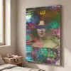 Johanna Henriette Engelen - Dubois Drahonet - Graffiti Textielframe zilver middel -sfeer3