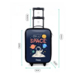Astronaut - Quote - Planeten - Sterren Kinderkoffer - Zwart klein -productfoto_formaten