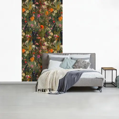 Bloemenveld - Kleuren - Verf fotobehang vinyl groot 64 -slaapkamer