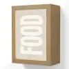 Food - Eten - Decoratie - Japandi Light Box met kabel (Wandlamp) klein -3d