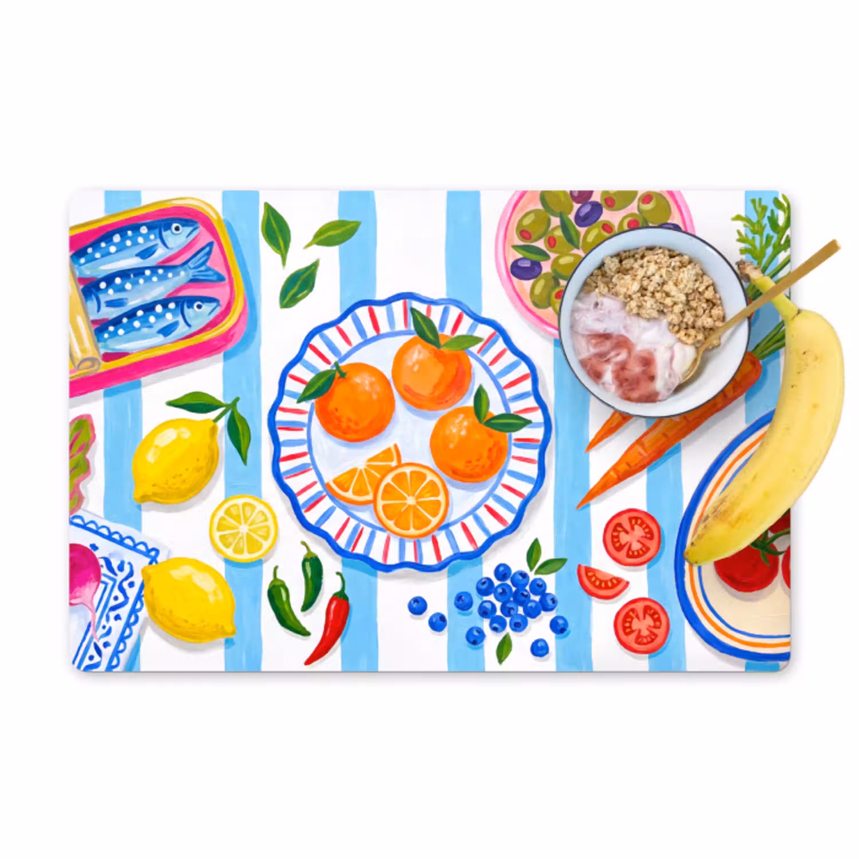 Eten - Vers - Illustratie Placemat vinyl groot -zzzproduct_Kitchenyeah-website