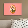 Illustratie - Bloemen - Rand - Roze canvas 2cm klein -sfeer3