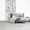 Vormen - Abstract - Zwart - Wit fotobehang vinyl groot 64 -slaapkamer