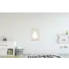 Japandi - Kerstboom - Beige - Kerstversiering textielposter latten blank klein -kinderkamer