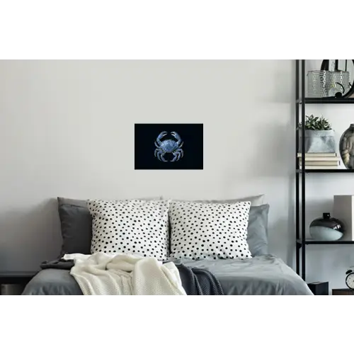 Krab - Delfts blauw - Dieren Muursticker klein -slaapkamer