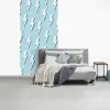 Blauw - Wit - Patroon - Bliksem fotobehang vinyl groot 64 -slaapkamer