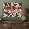 Koeienprint - Limited edition - Rood PET vilt klein -sfeer2