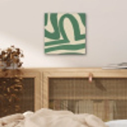 Groen - Kunst - Abstract aluminium wit klein -sfeer3