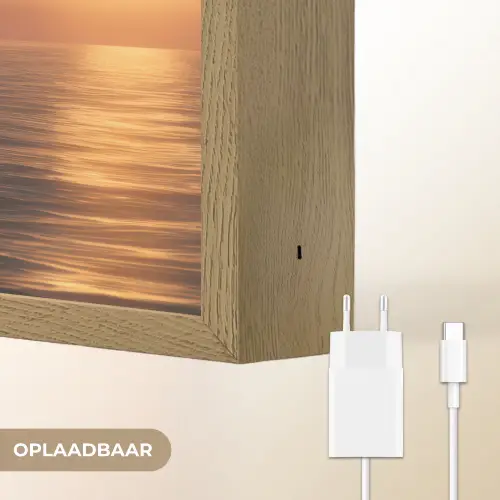 Orka - Zee - Zonsondergang Light Box met batterij (Wandlamp) middel -USP_websiteoplaadbaarNL