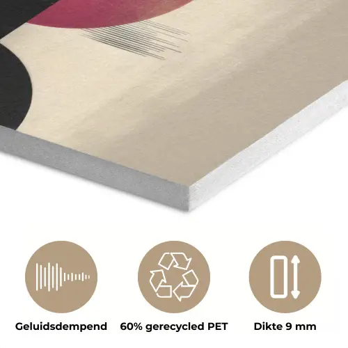 Abstract - Vormen - Beige - Texturen PET vilt klein -closeup_NL