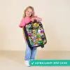 Chaotisch kleurrijk monster patroon Kinderkoffer - Zwart klein -sfeer2_UK
