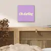 Oh darling - Hart - Paars aluminium wit klein -sfeer3