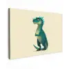 Dinosaurus - Turquoise - Stekels canvas 2cm klein -z3d