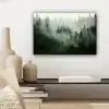 Bos - Mist - Bomen - Natuur canvas 2cm klein -sfeer6