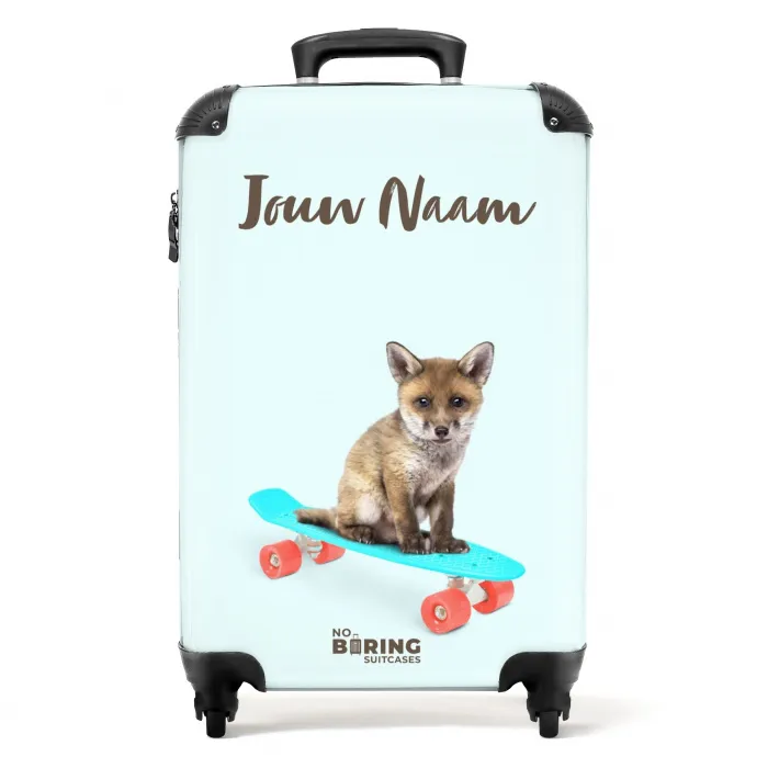 Verrijdende vos NBS - Handbagage koffer - Kinderen Unisex middel -productfoto_recht