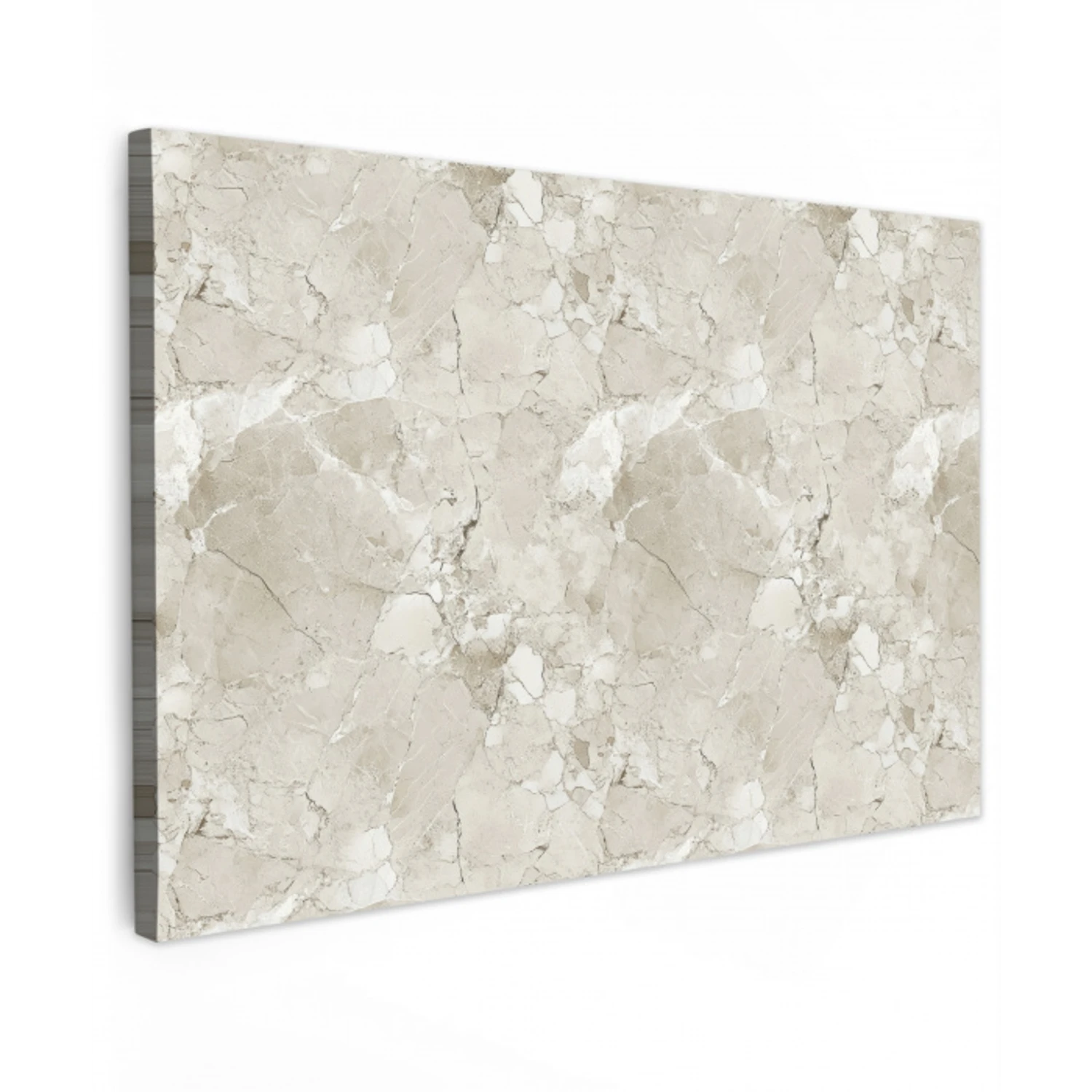 Marmer - Grijs - Aders Tuinposter op houten frame 2 cm dik klein 845 -3d