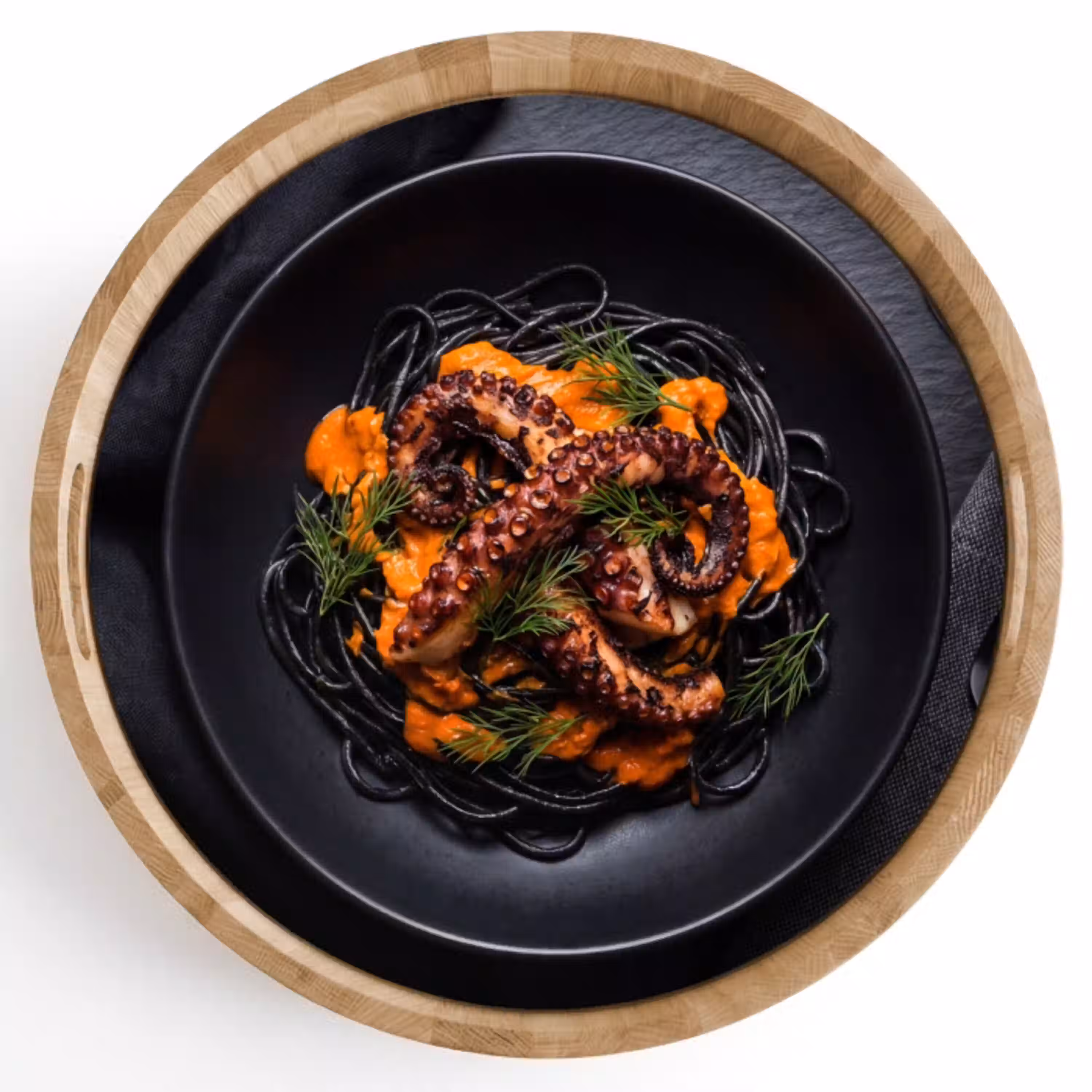 Eten - Octopus - Modern Dienblad Rond middel -z3d_shopping