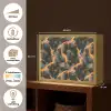 Oranje - Bliksem - Wolken Light Box met batterij (Wandlamp) middel 907 -USP_websiteoverzichtNL