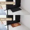 Abstract - Lijnen - Zonnestralen - Roodbruin Deurmat klein -voor-na_NL