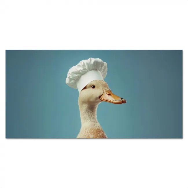 Eend - Koksmuts - Cute - Vogel Spatscherm Aluminium klein -3d_volledig