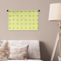 Sterren - Patroon - Groen Wandkleed katoen klein 269 -sfeer4