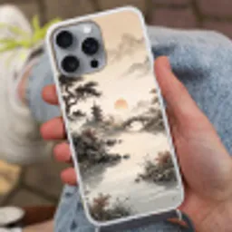 Azië - Landschap - Kleurrijk Hoesje iPhone 16 Pro Max met koord klein -sfeer3
