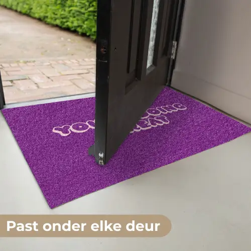 You're doing great - Paars - Bubble letters Deurmat klein -USP_NL
