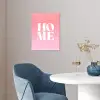 Home - Letters - Groot - Roze poster papier klein -sfeer3