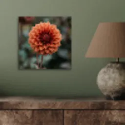 Dahlia - Bloem - Natuur - Sfeervol aluminium wit klein -sfeer2