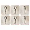 Lepel - Verf - Zilver onderzetter kurk middel -3d