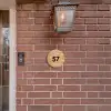Licht hout - Traditioneel Naambord Rond klein -sfeer7-rond-XS