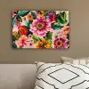 Bloemen - Kleurrijk - Roze canvas 2cm klein -sfeer3