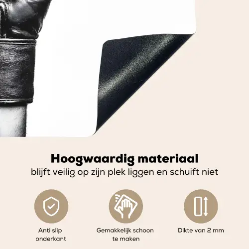 Bokshandschoen - Zwart - Hand Inductie beschemer met haakjes klein -ky-onderkant-nl